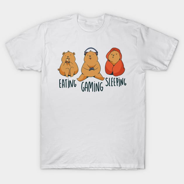 Eat Sleep Gaming T-Shirt by NobleTeeShop